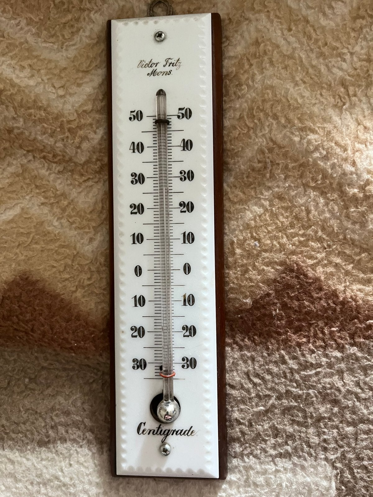 Un superbe thermomètre en faïence de mons, Enlèvement, Comme neuf