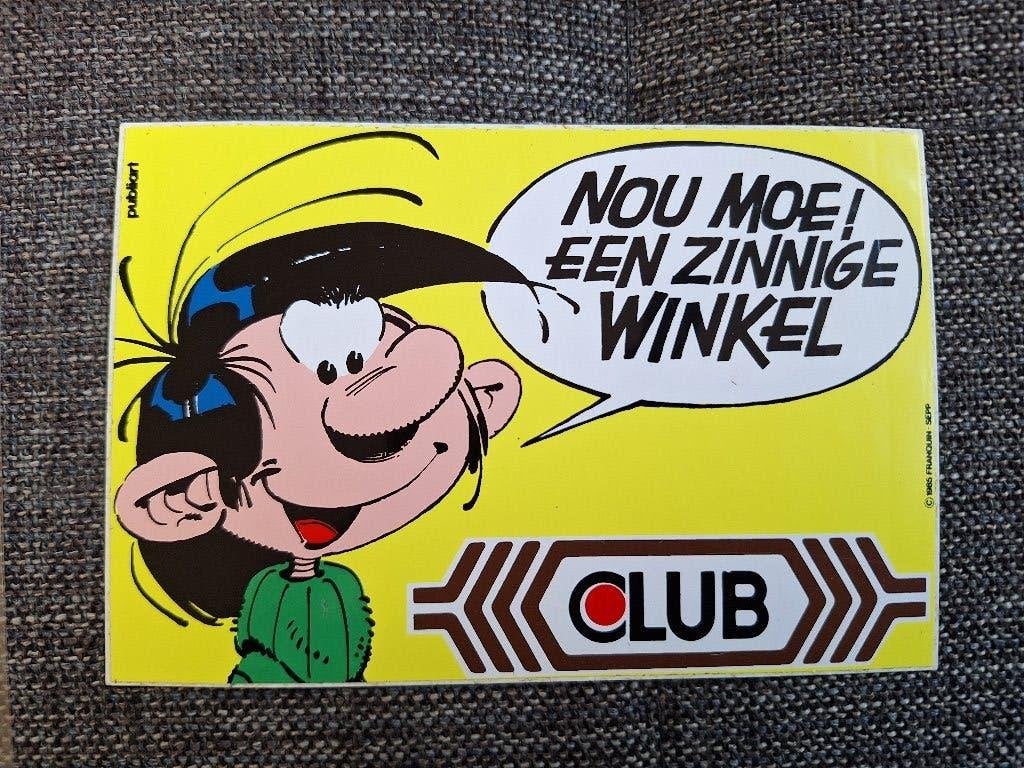 Franquin Guust Flater - Sticker Club NL (1985), Ophalen of Verzenden, Guust of Robbedoes, Zo goed als nieuw, Plaatje, Poster of Sticker