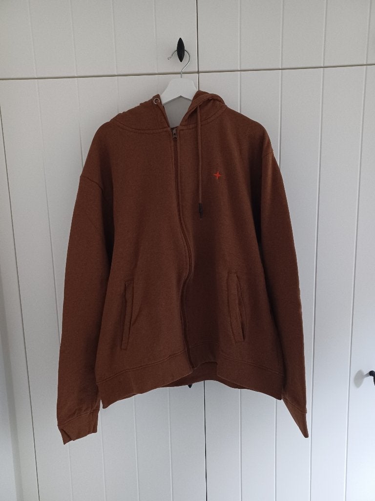 HAZE&FINN  BRUINACHTIGE HOODIE SWEATER, Overige kleuren, Overige maten, Ophalen of Verzenden, Zo goed als nieuw
