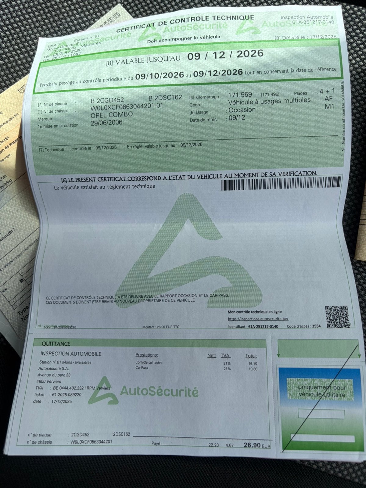 Opel combo probleme moteur, Autos, Achat, Boîte manuelle, Autres couleurs, 5 portes