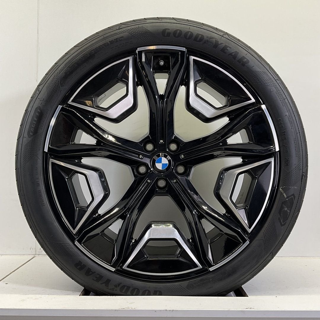 BMW IX I20 BREEDSET VELGEN + ZOMERBANDEN 22 INCH ORIG. 1020, Pneus et Jantes, Véhicule de tourisme, -, Autres dimensions