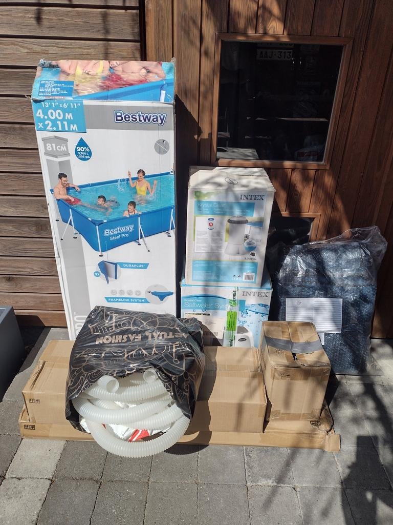 Zwembad Bestway compleet met alle toebehoren, Tuin en Terras, Zwembaden, Ophalen