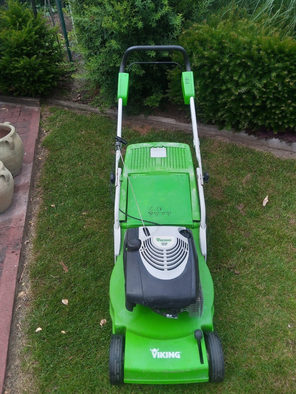 Benzine grasmaaier duwmodel (Stihl ) Viking, Tuin en Terras, Grasmaaiers, Ophalen