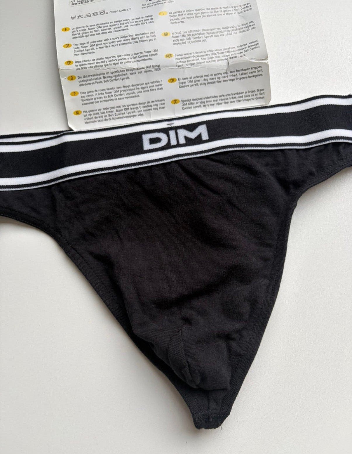 Nieuwe DIM string heren super comfort, Kleding | Heren, Verzenden, Zwart, Slip