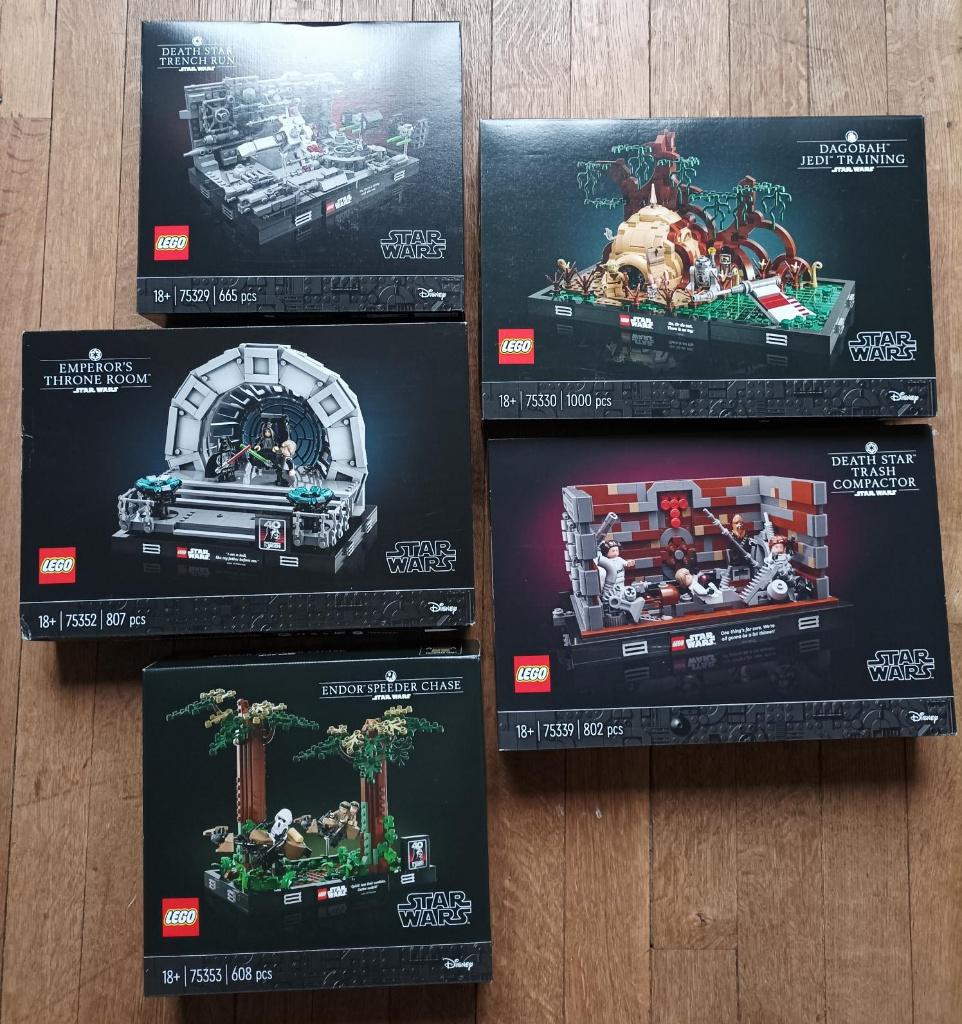 Lot 5 nieuwe Lego Star Wars Darth Vader Skywalker-diorama's, Ophalen of Verzenden, Nieuw, Complete set, Lego