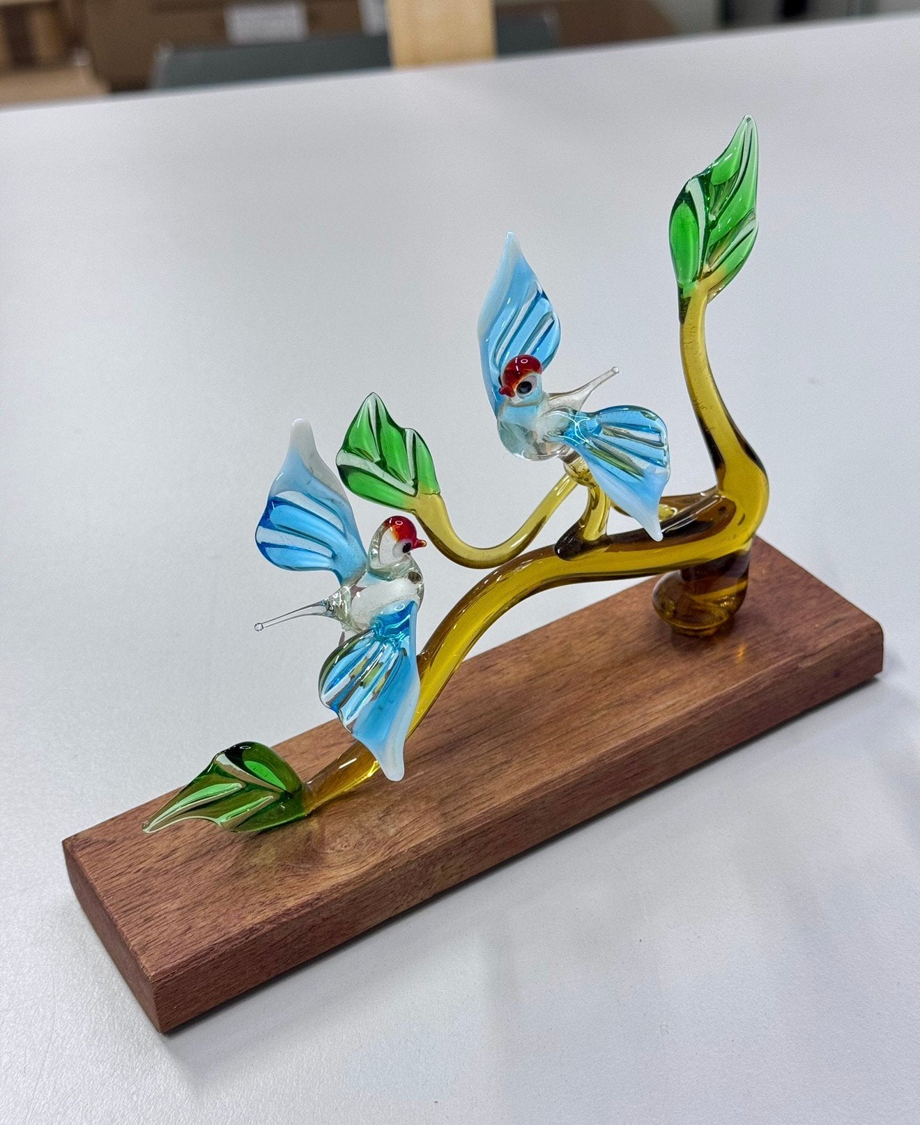 Art du verre, soufflé oiseaux, animaux en verre, oiseau, Enlèvement ou Envoi, Verre, Oiseau