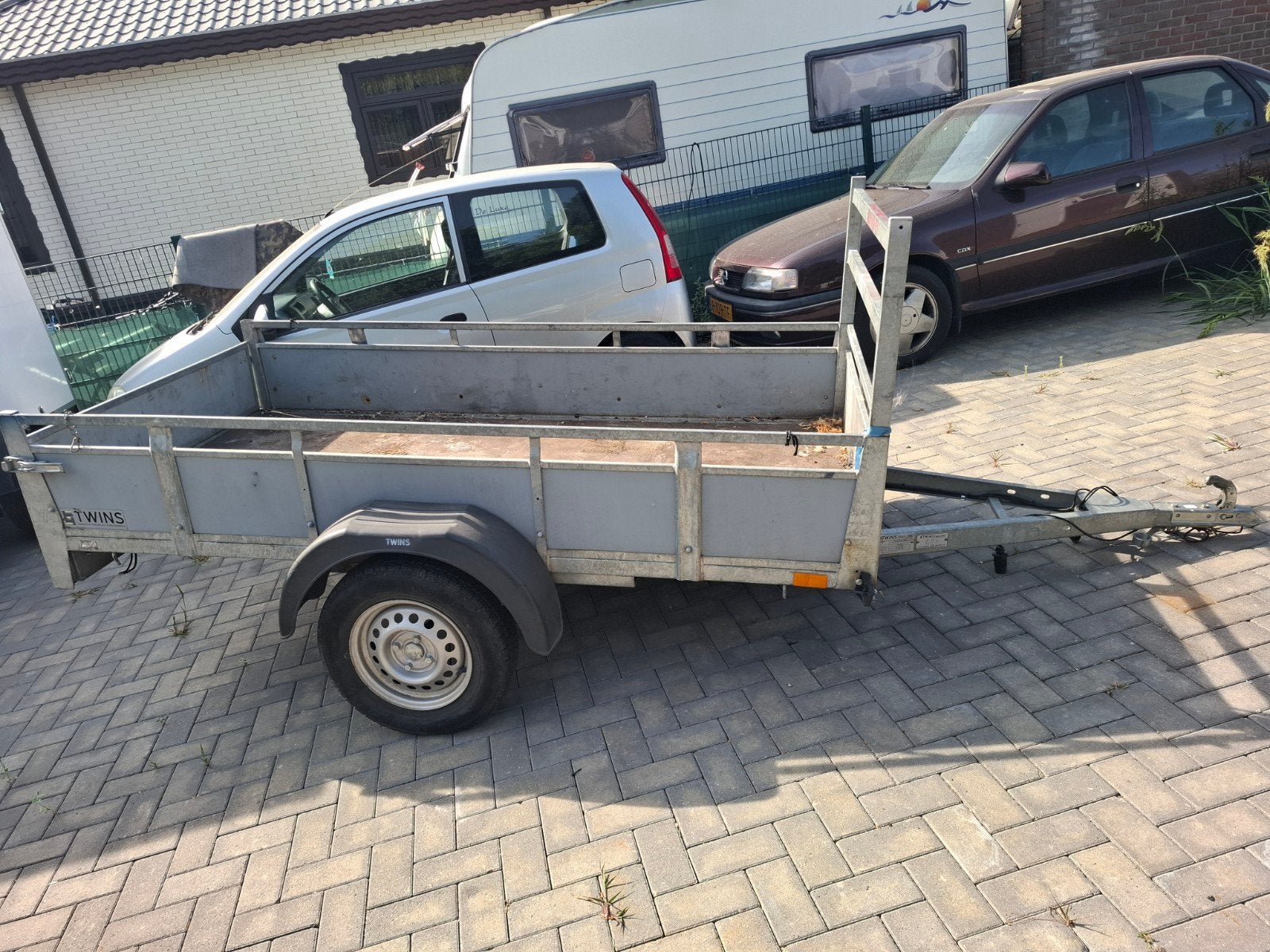 grote enkelasser aanhanger ongeremd, Auto diversen, Aanhangers en Bagagewagens, Ophalen of Verzenden