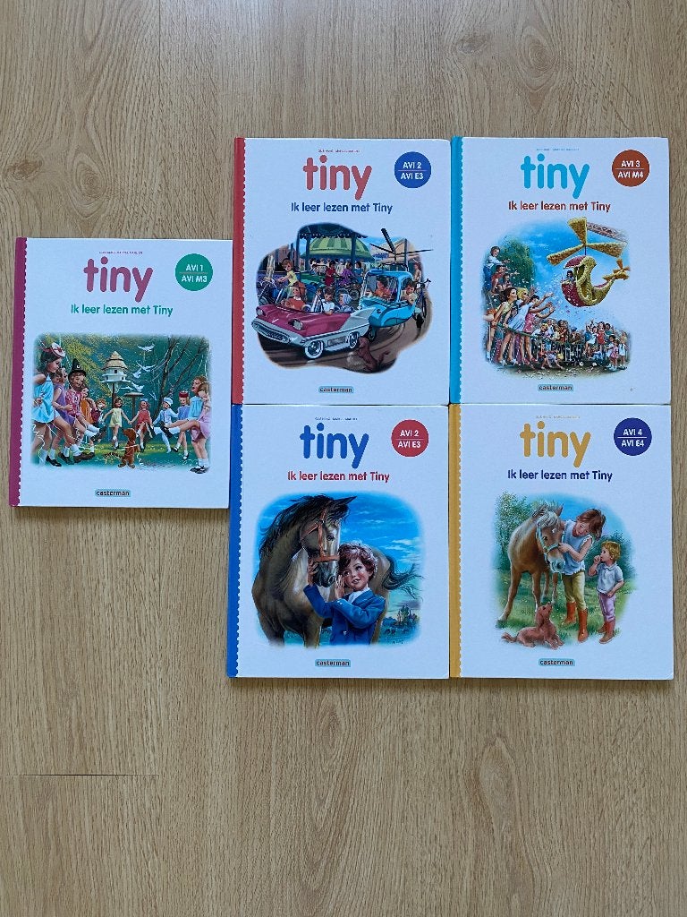5 boekjes 'Ik leer lezen met Tiny', Ophalen, Zo goed als nieuw
