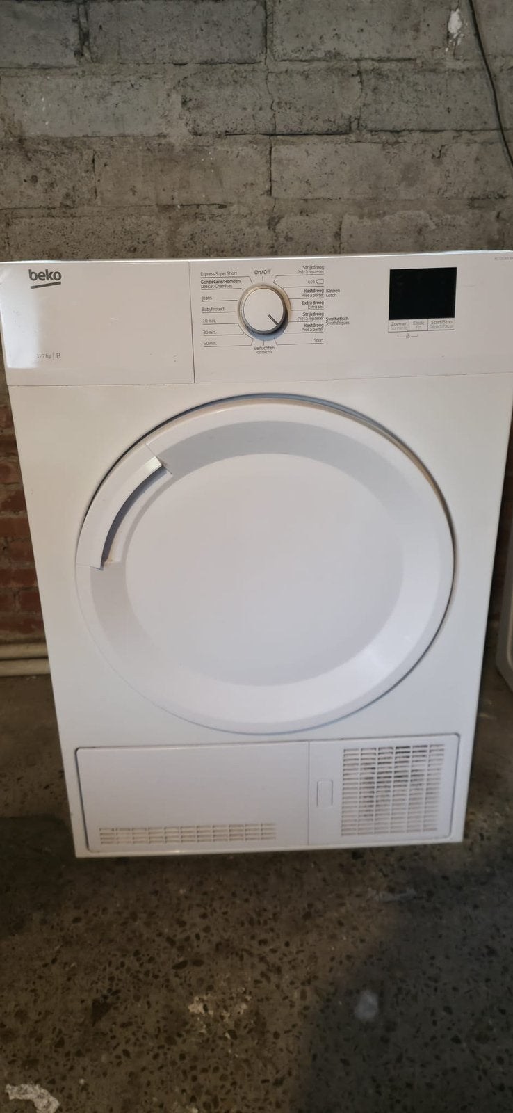 Beko droogkast 7kilo, Electroménager, Sèche-linge, Enlèvement, Utilisé