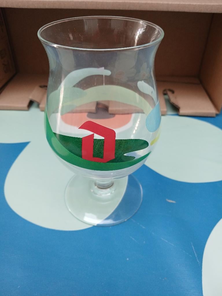 Duvel glas golf, Verzamelen, Ophalen, Zo goed als nieuw, Bierglas
