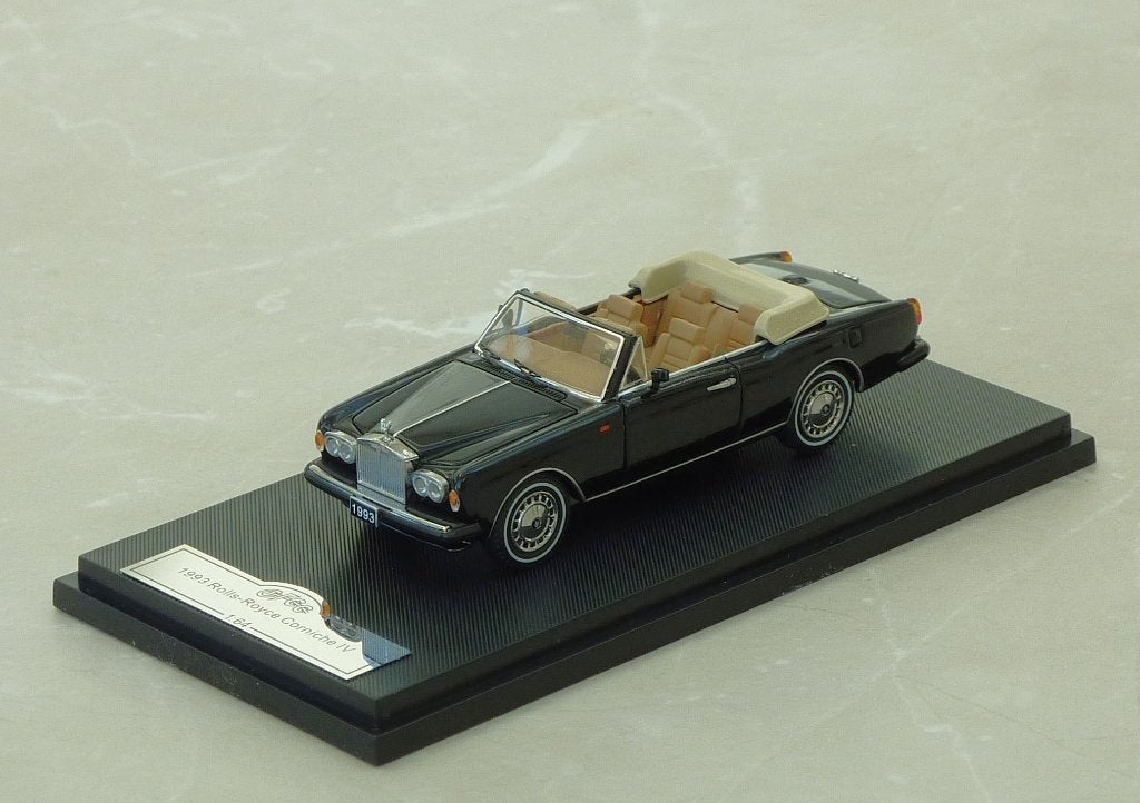 schaal 1-64 1993 Rolls Royce Corniche IV cabrio (zwart), Ophalen of Verzenden, Nieuw, Auto