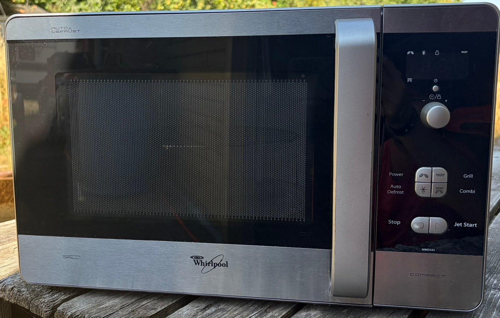 Whirlpool microgolfoven met grilfunctie, Ophalen, Gebruikt, Grill, Draaiplateau