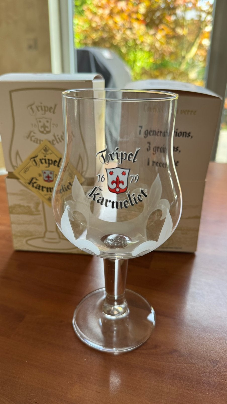 2x Verres Tripel Karmeliet – NEUF avec boîte d’origine, Collections, Enlèvement, Neuf