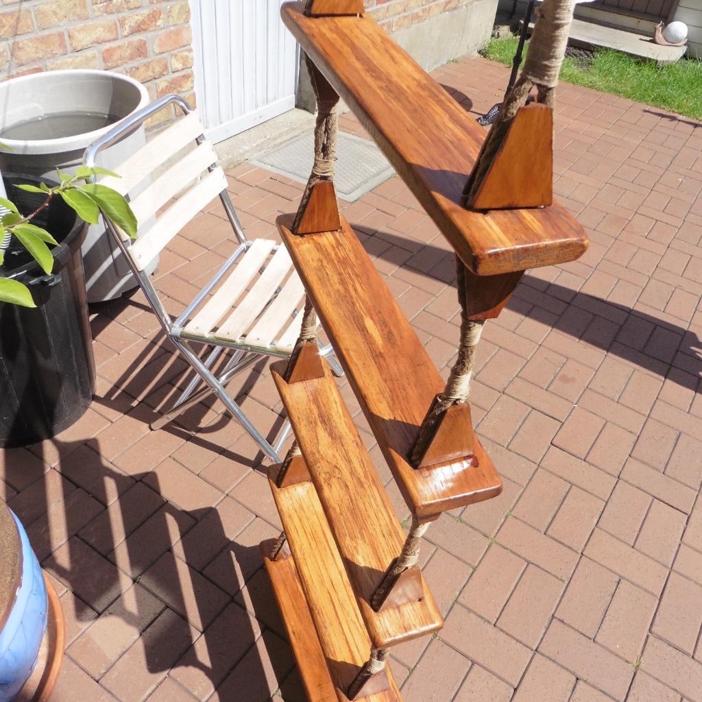 vintage maritiem touwladder scheepsantiek, Verzamelen, Scheepvaart, Ophalen of Verzenden, Gebruikt, Motorboot of Zeilboot, Gebruiksvoorwerp