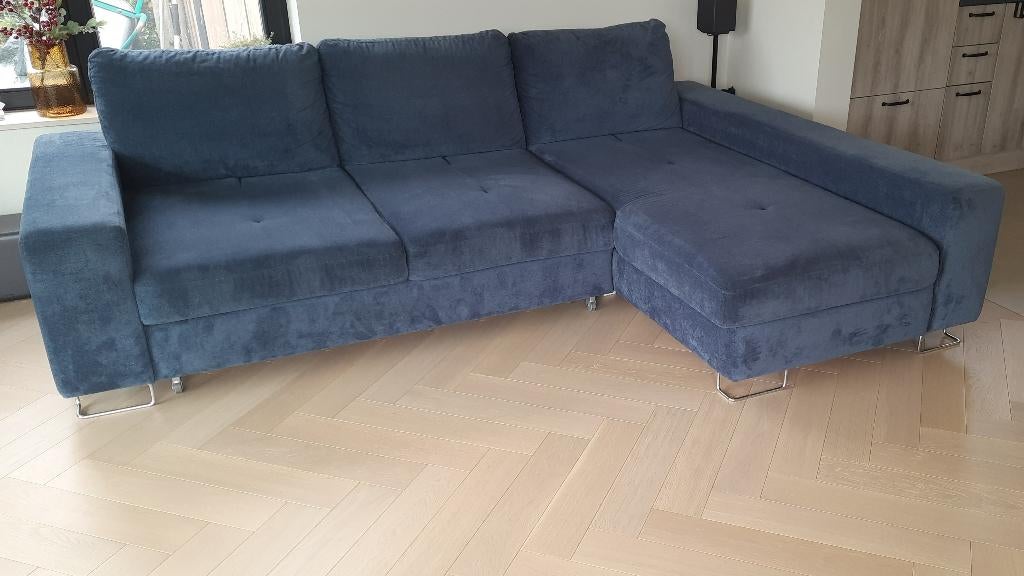 Longchair / hoekzetel / slaapbank, Ophalen, 250 tot 300 cm, 100 tot 125 cm, Zo goed als nieuw