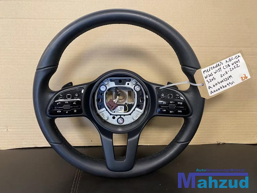 MERCEDES A CLA CLS KLASSE W177 C118 Zwart leer stuurwiel stu, Gebruikt, Mercedes-Benz AG, Mercedes-Benz, Mercedesstrasse 120
70372  Stuttgart, DE