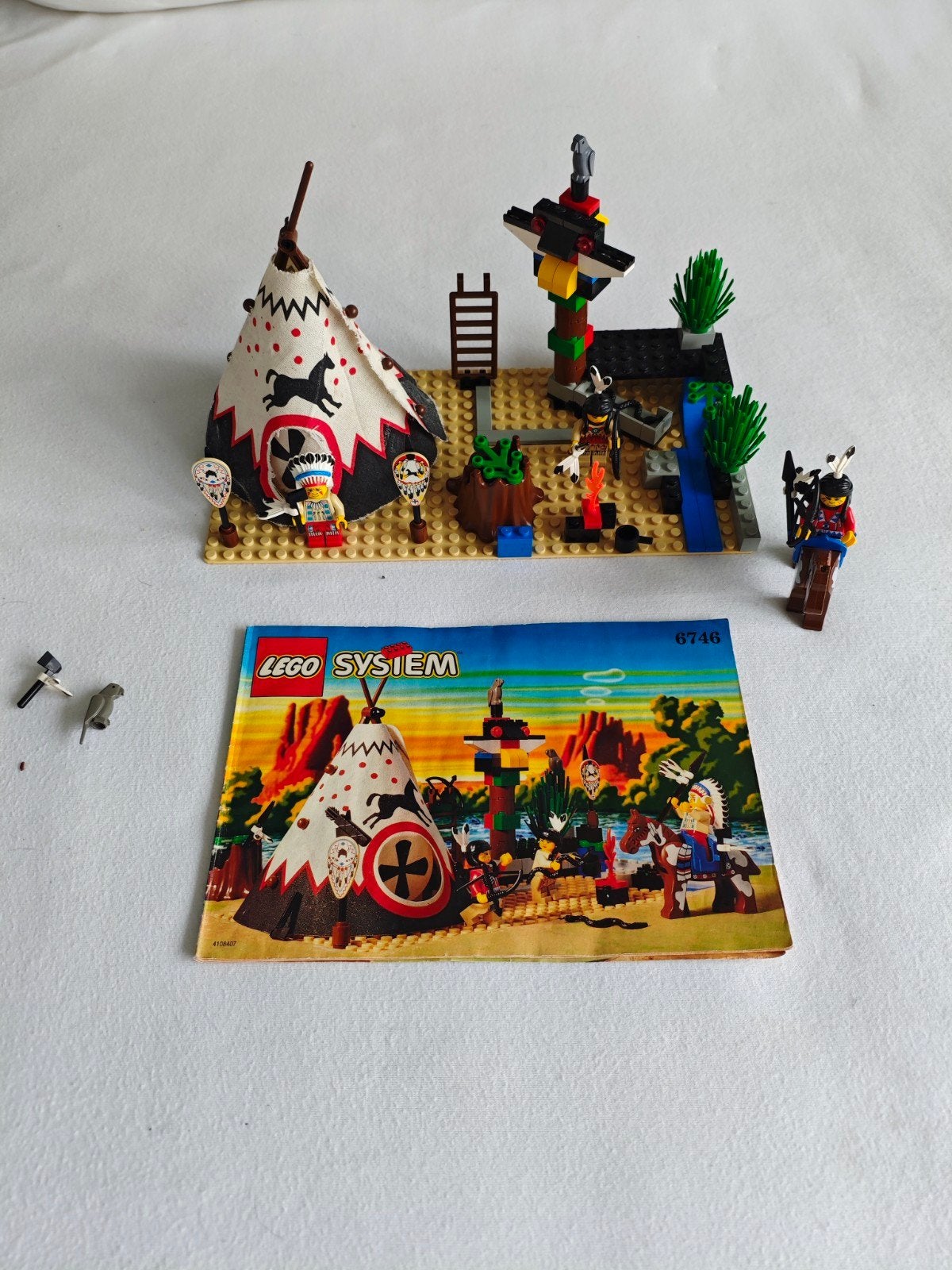 Lego 6746 Chief's Teepee compleet met instructies, Kinderen en Baby's, Ophalen of Verzenden, Compleet, Lego