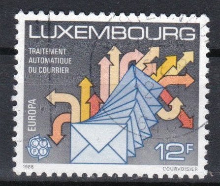 Luxemburg 1988 - nr 1199, Timbres & Monnaies, Envoi, Luxembourg, Affranchi