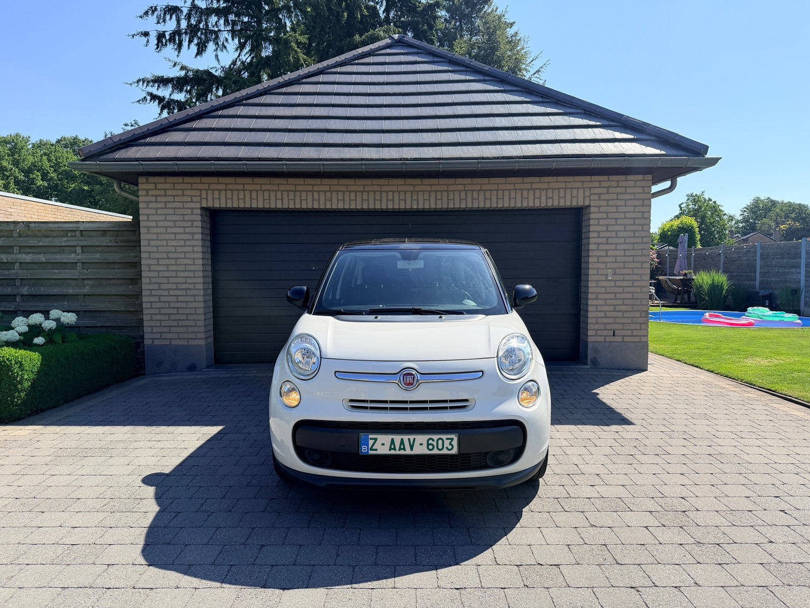 FIAT 500L 1.4 2016 119.000KM AIRCO NAVI BLUETOOTH PROPER, Auto's, Voorwielaandrijving, Zwart, 4 cilinders, Wit