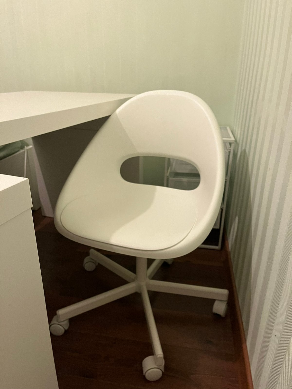 Chaise de bureau IKEA, Enlèvement, Comme neuf, Blanc, Chaise de bureau