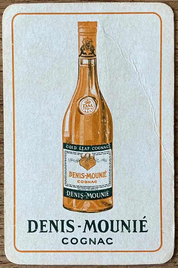 Speelkaart COGNAC DENIS-MOUNIÉ, Verzamelen, Speelkaarten, Jokers en Kwartetten, Ophalen of Verzenden, Zo goed als nieuw, Speelkaart(en)