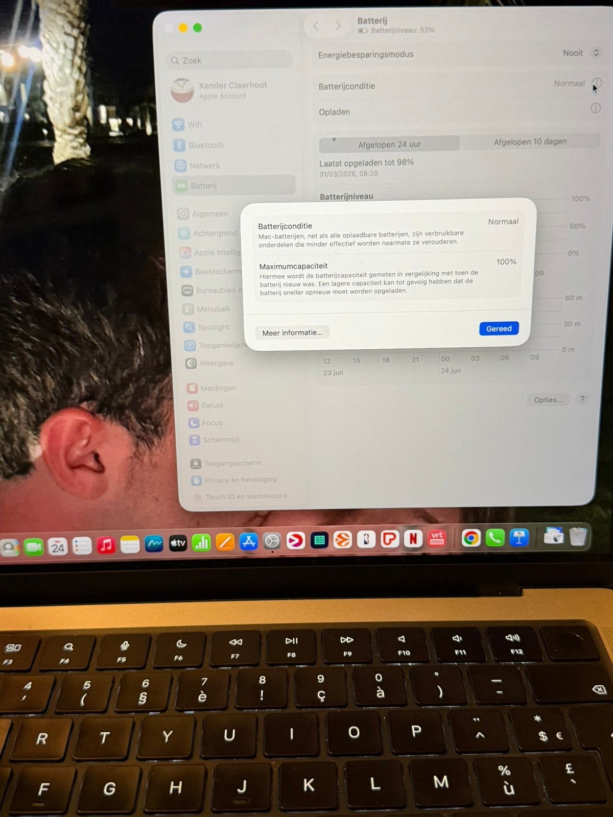 Macbook pro m3 pro 18gb ram 1tb ssd zilver 14", Computers en Software, Ophalen, Zo goed als nieuw, MacBook