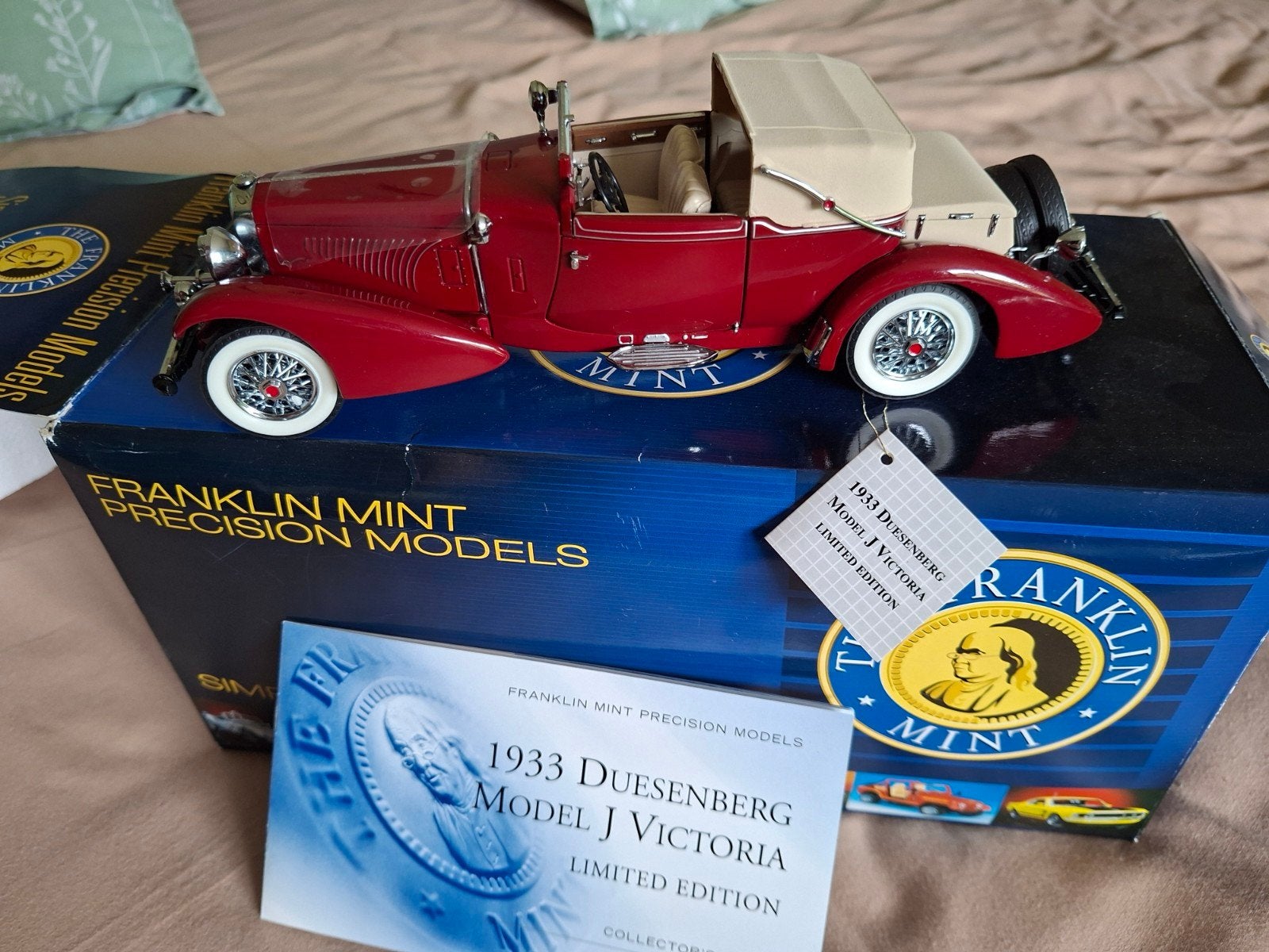 Voiture Duesenberg Model J Victoria, Franklin Mint, Enlèvement ou Envoi, Voiture