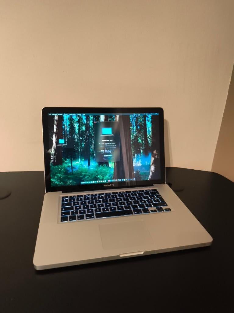 MacBook Pro 15 2011 I5 2GHZ 16GB 256GB SSD SEQUOIA 15.7.4, Informatique & Logiciels, 256 GB, Enlèvement ou Envoi, Reconditionné