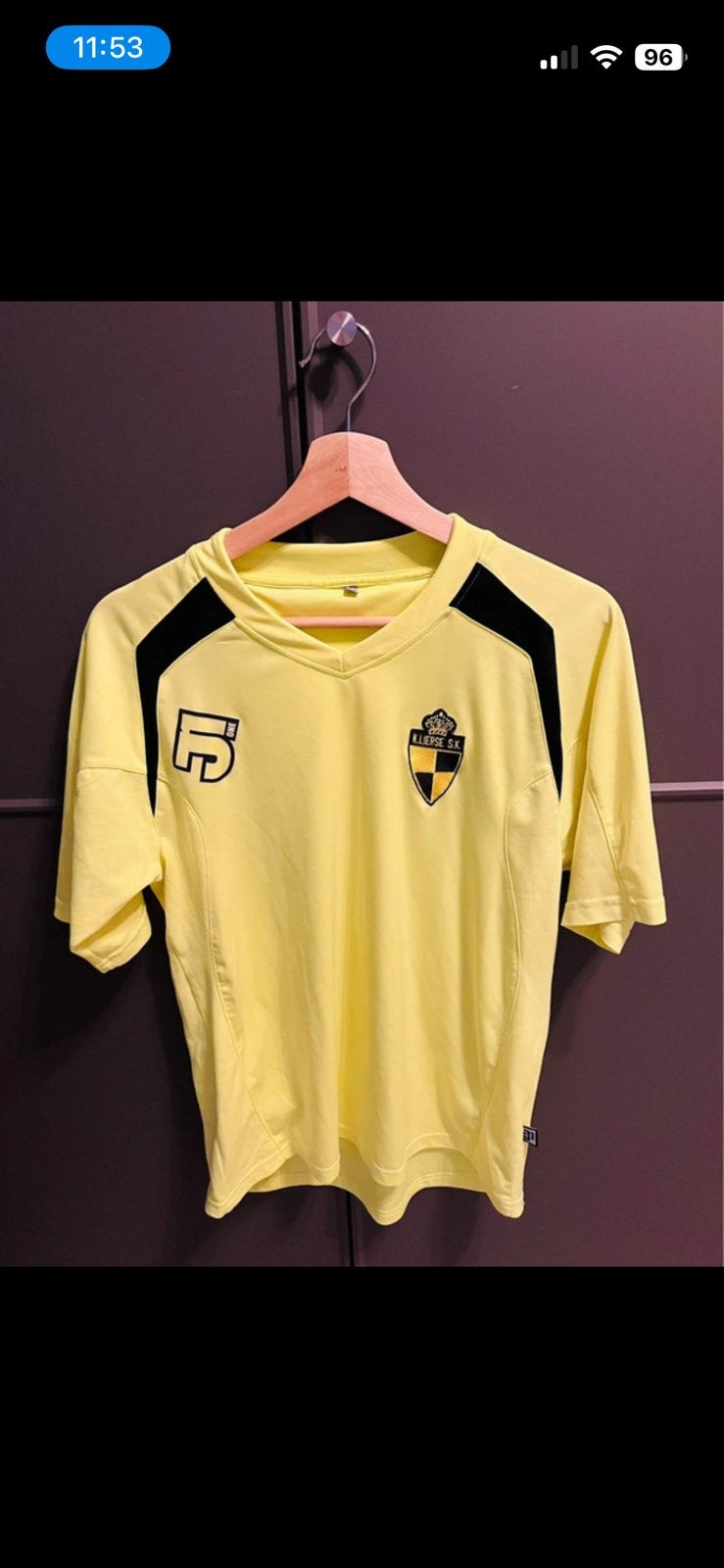 Shirt K Lierse SK, Sport en Fitness, Maat S, Ophalen, Zo goed als nieuw, Shirt