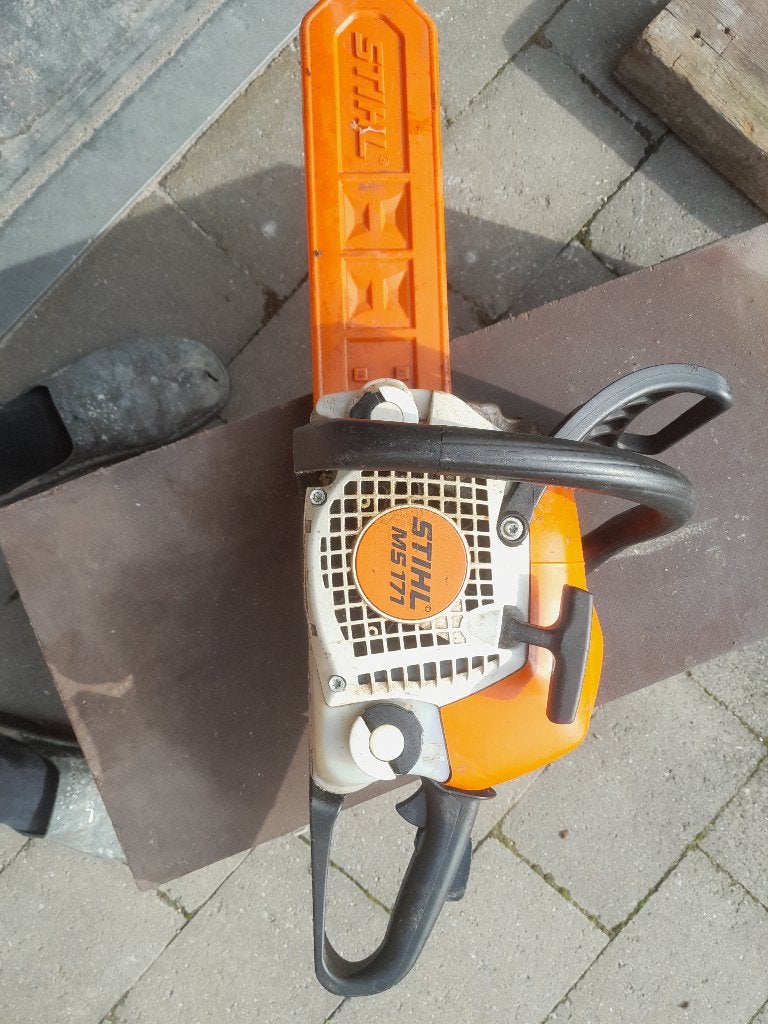 Kettingzaag Stihl MS 171, Ophalen, Gebruikt