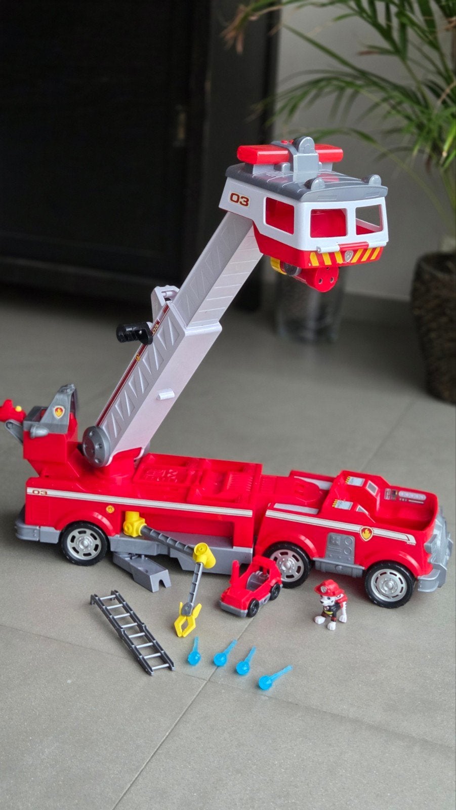 Paw Patrol brandweerwagen, Kinderen en Baby's, Ophalen, Zo goed als nieuw