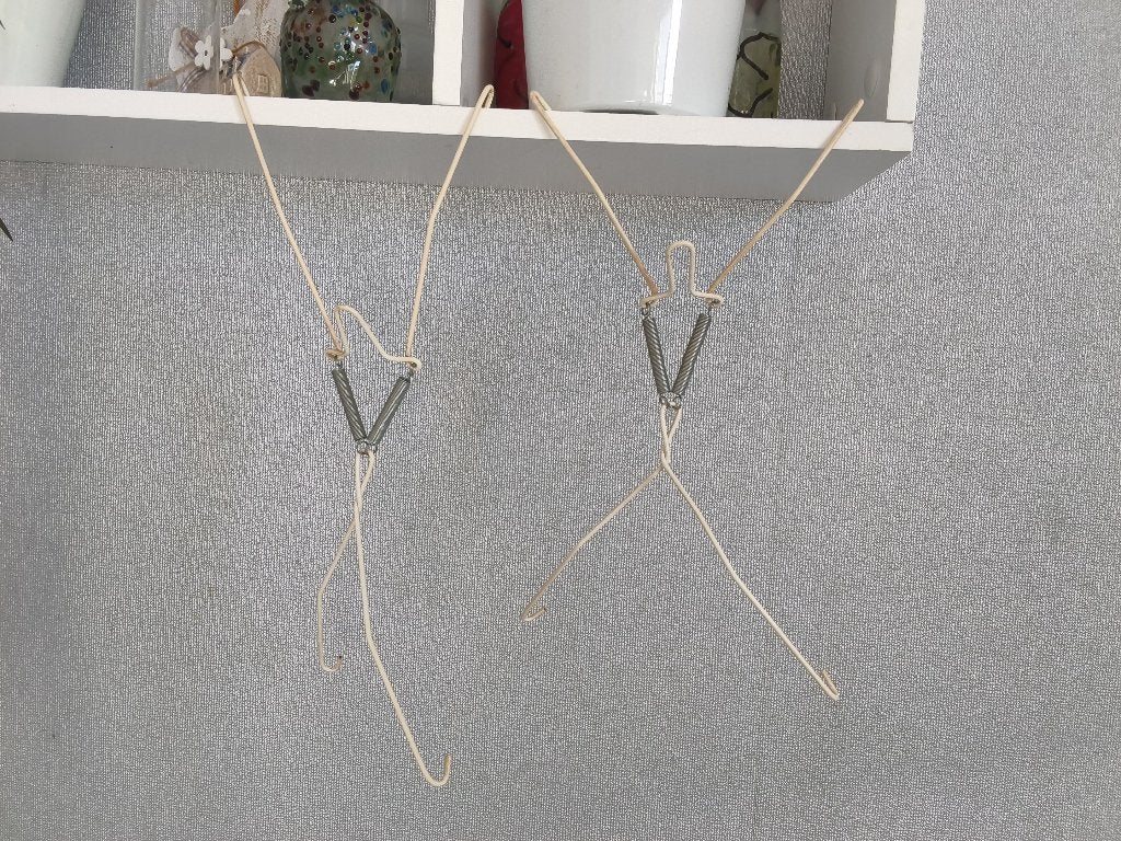 Lot de 2 anciennes attaches murales extensibles assiettes, Enlèvement ou Envoi