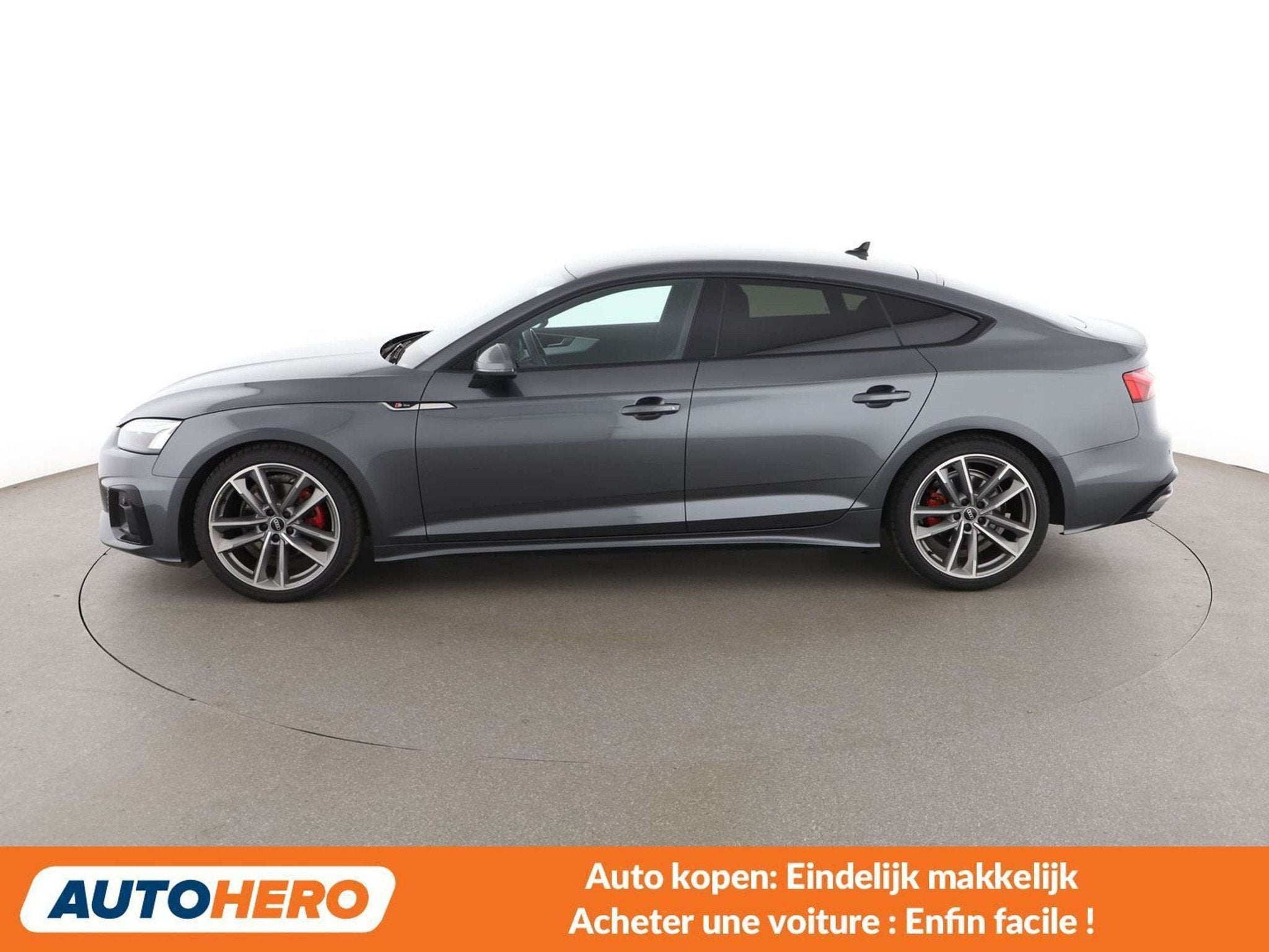 Audi A5 35 TFSI Mild-Hybrid S line (automatique), Argent ou Gris, Achat, Alcantara, Noir