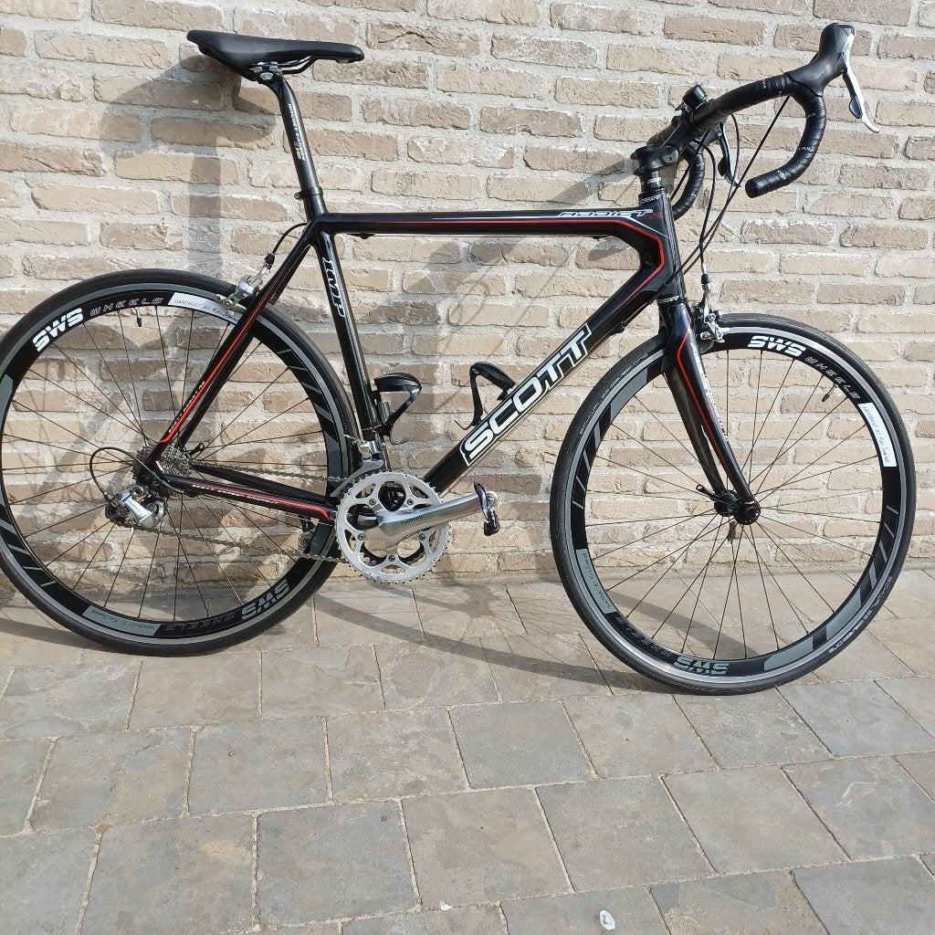 Racefiets scott, 28 inch, Gebruikt, Carbon, 10 tot 15 versnellingen