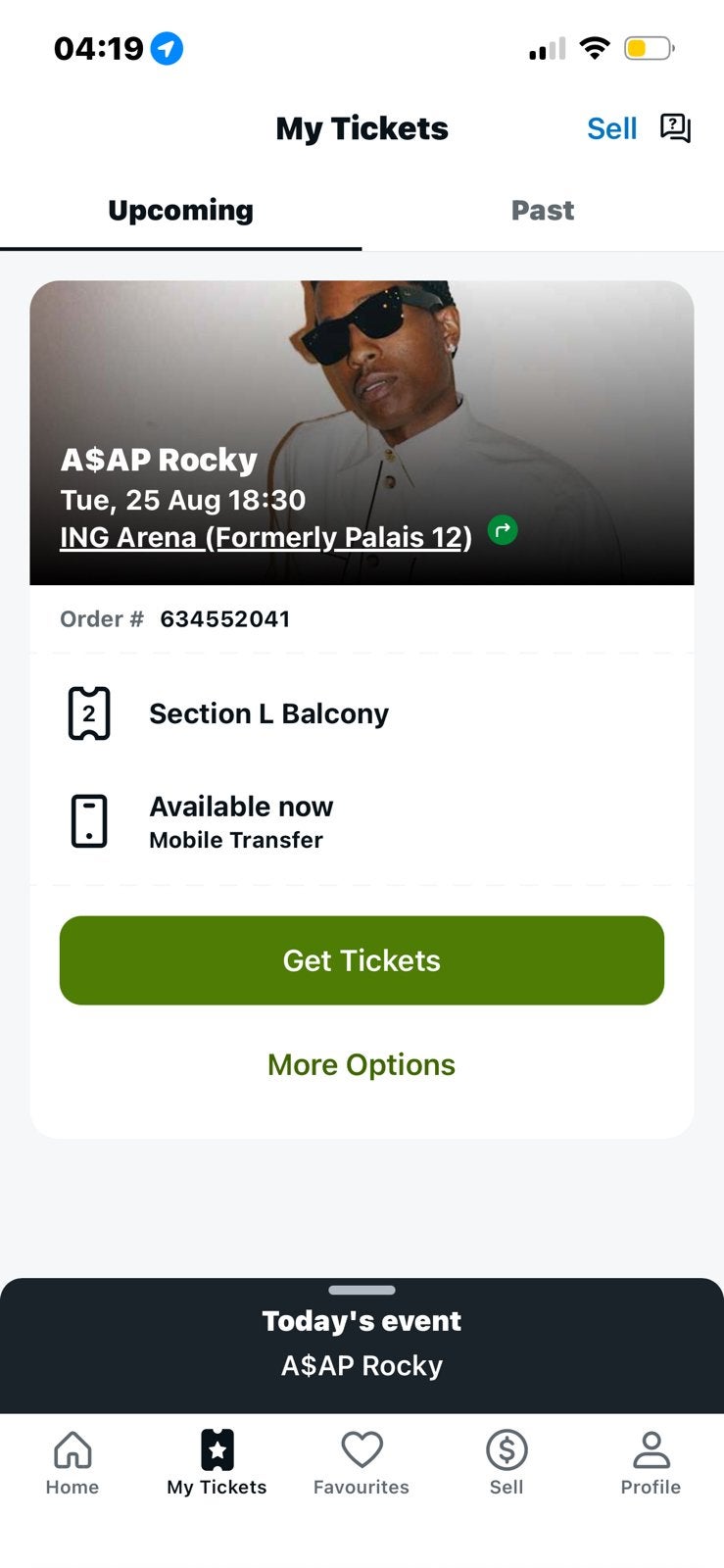 ASAP ROCKY (2) TICKETS, Tickets en Kaartjes, Kortingen en Cadeaubonnen