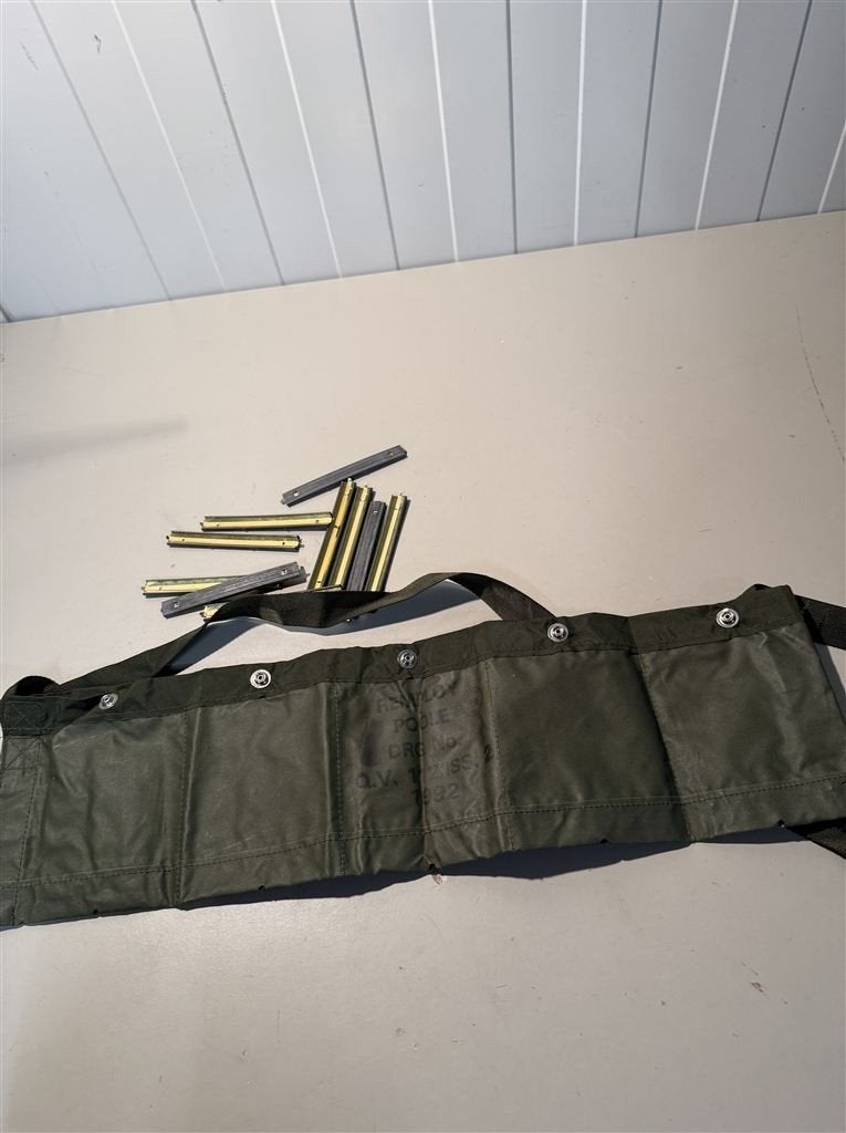 SA80 5.56 Canvas Bandoleer & Stripper Clips Britse Leger Mil, Verzamelen, Militaria | Algemeen, Ophalen of Verzenden