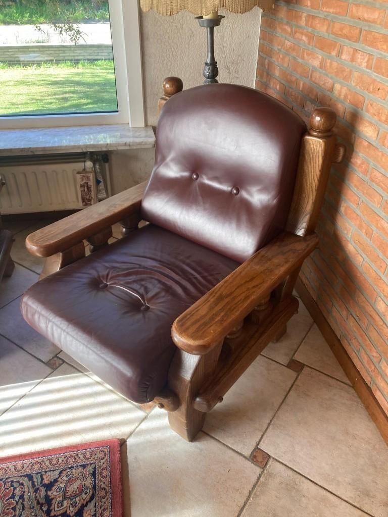 Salon in massieve eik, Enlèvement, Bois