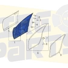 Mazda MX-30 (7/20-) Voorportier Rechts (te spuiten) Originee, Neuf, -, Mazda, Porte