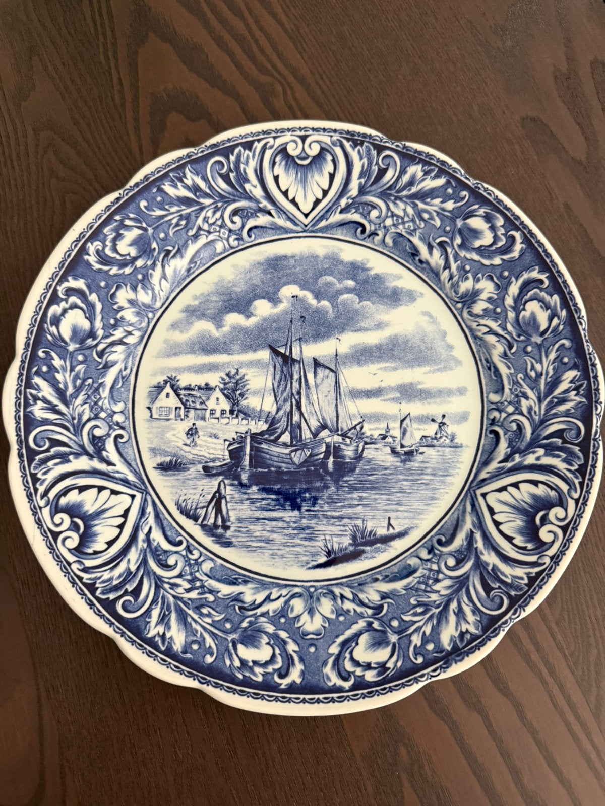 Vintage Delfts blauw wandbord – Royal Sphinx Maastricht, Antiek en Kunst, Ophalen of Verzenden