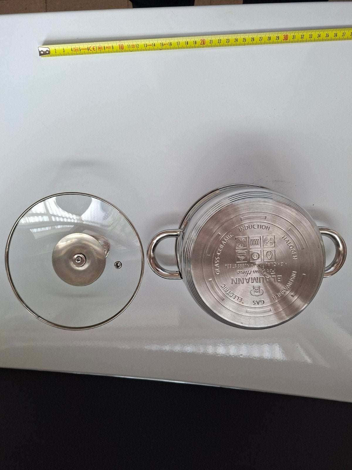 Blaumann pottenset 17, 21, 25 cm, Met deksel, Ophalen