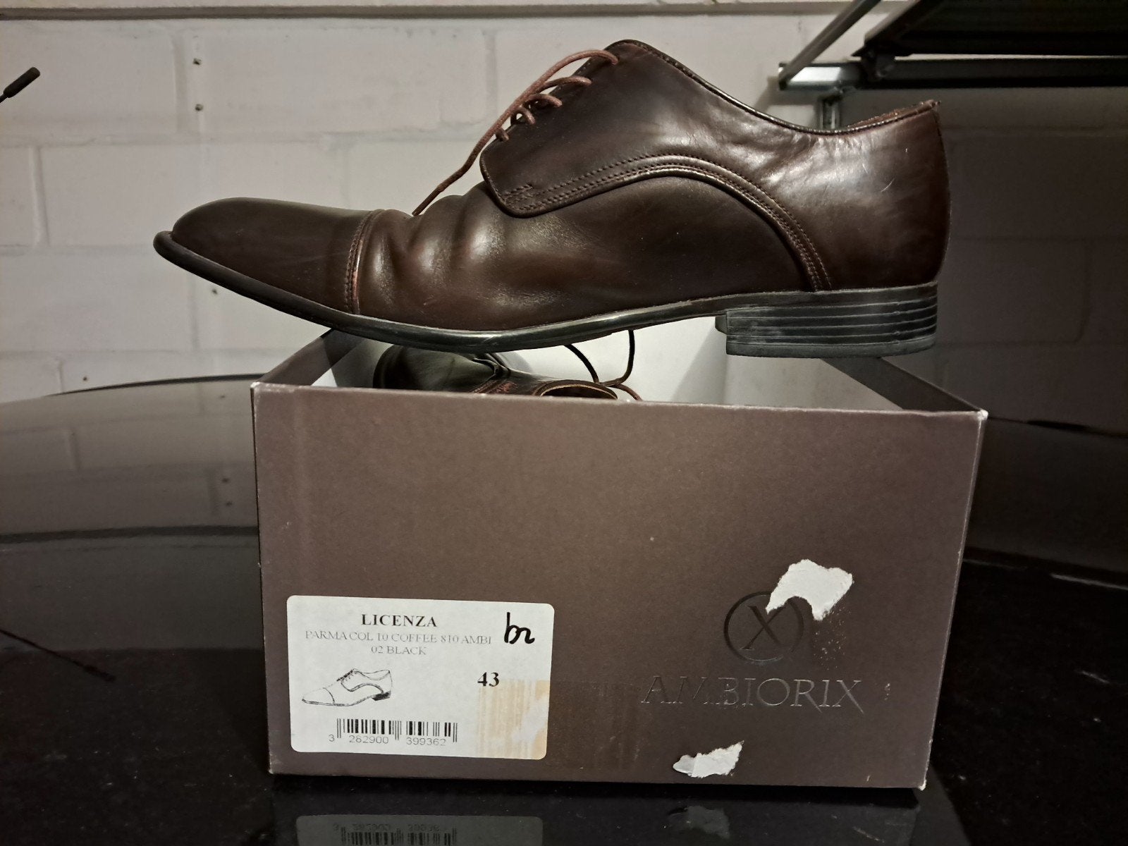 bruine schoenen Ambiorix voor heren maat 43, Ambiorix, Chaussures à lacets, Comme neuf, Brun