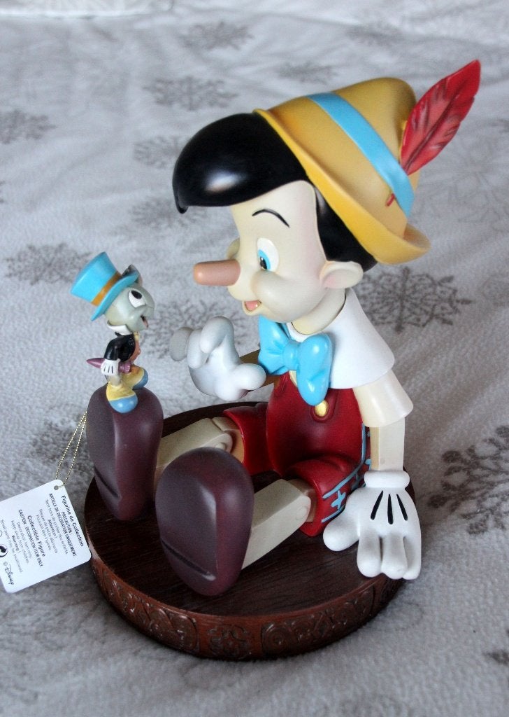 Euro Disney Disneyland Beeld Pinocchio krekel cricket, Ophalen, Peter Pan of Pinokkio, Gebruikt, Beeldje of Figuurtje