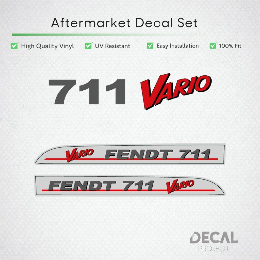 Vervangende Stickers Fendt 711 - 712, Verzenden