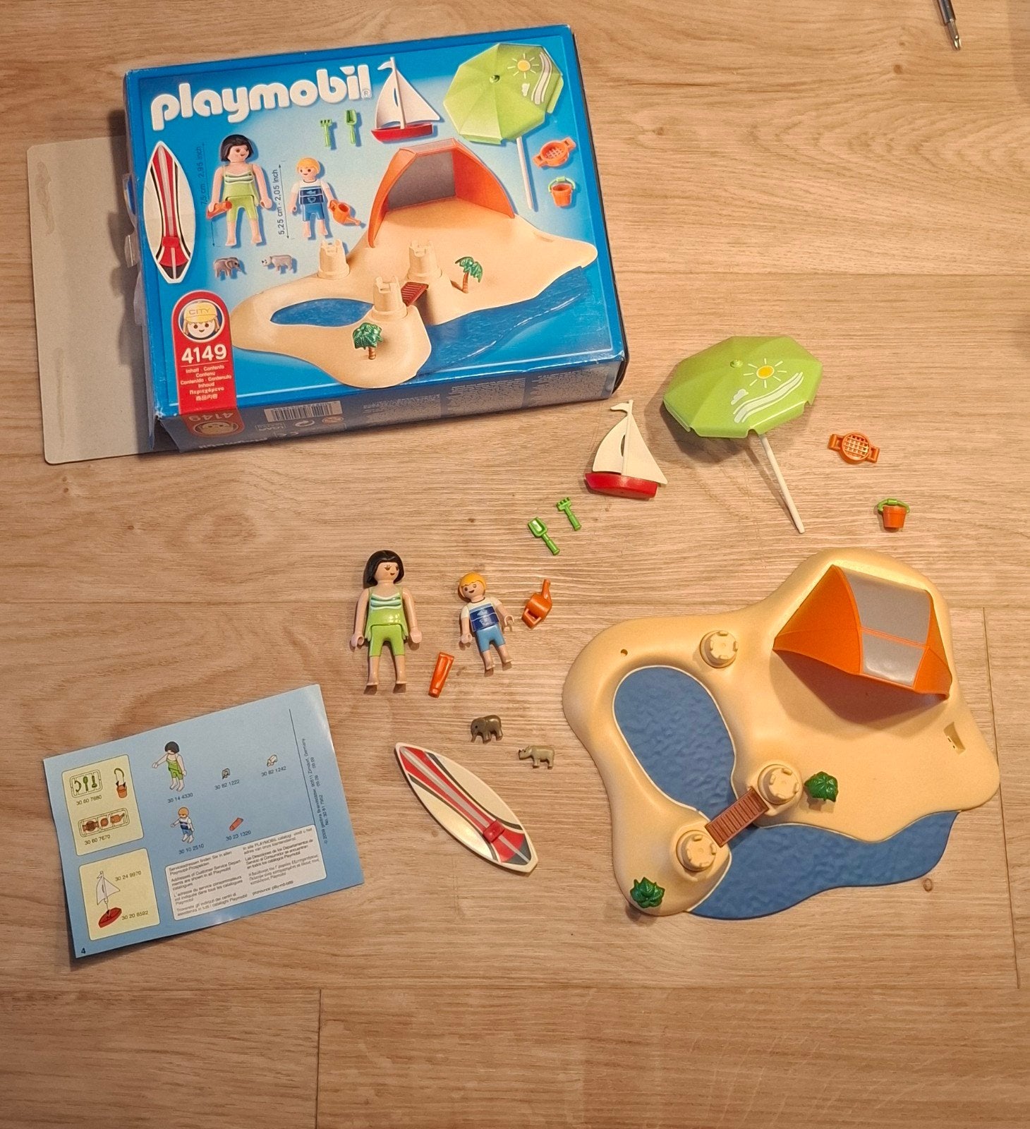 playmobil 4149 compactset strandvakantie, Enlèvement