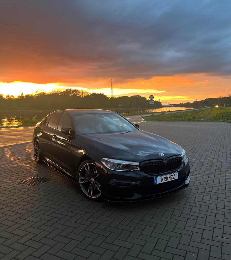 BMW 540i 2018 RWD B58, Auto's, Automaat, Achterwielaandrijving, Euro 6, Blauw