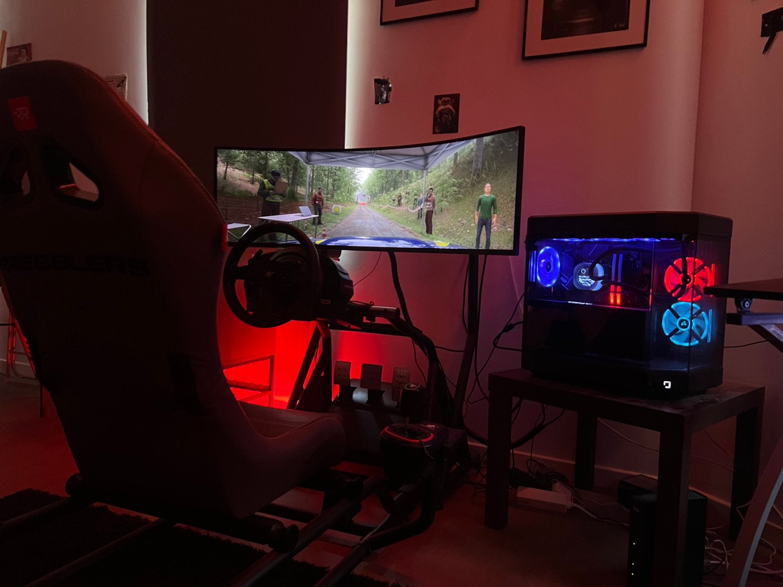 Simulateur de course tout inclus, Computers en Software, Pc- en Netwerkkabels, Ophalen, Zo goed als nieuw