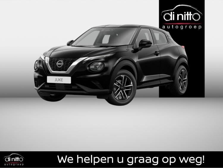 Nissan Juke 5-deurs 1.0 DIG-T 114 N-Connecta, Auto's, Nissan, Voorwielaandrijving, Stof, 1257 kg, Zwart