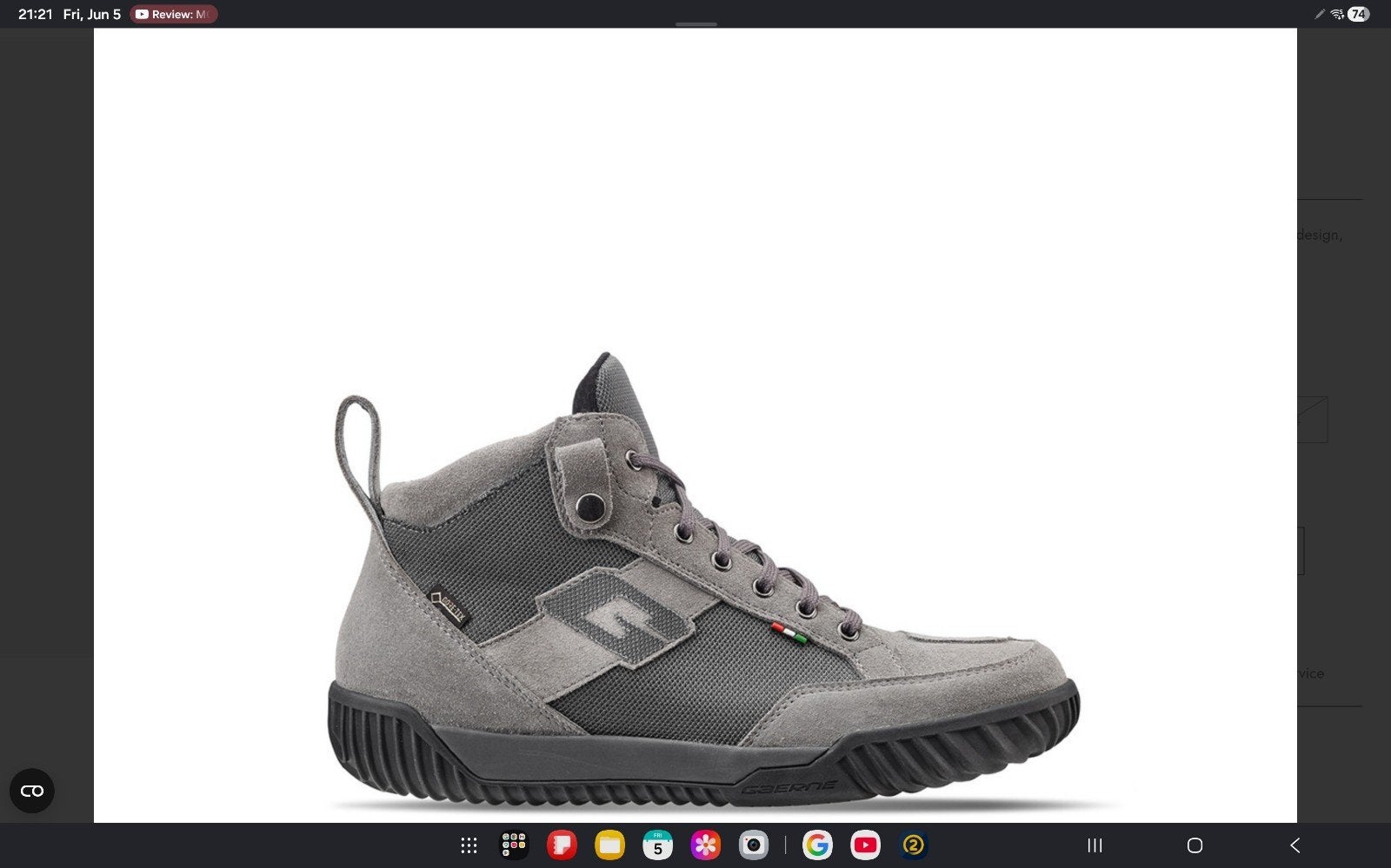 Gaerne Razor Gore-Tex Motorschoenen maat 45 kleur: grijs, Kleding | Heren, Schoenen, Zo goed als nieuw, Ophalen
