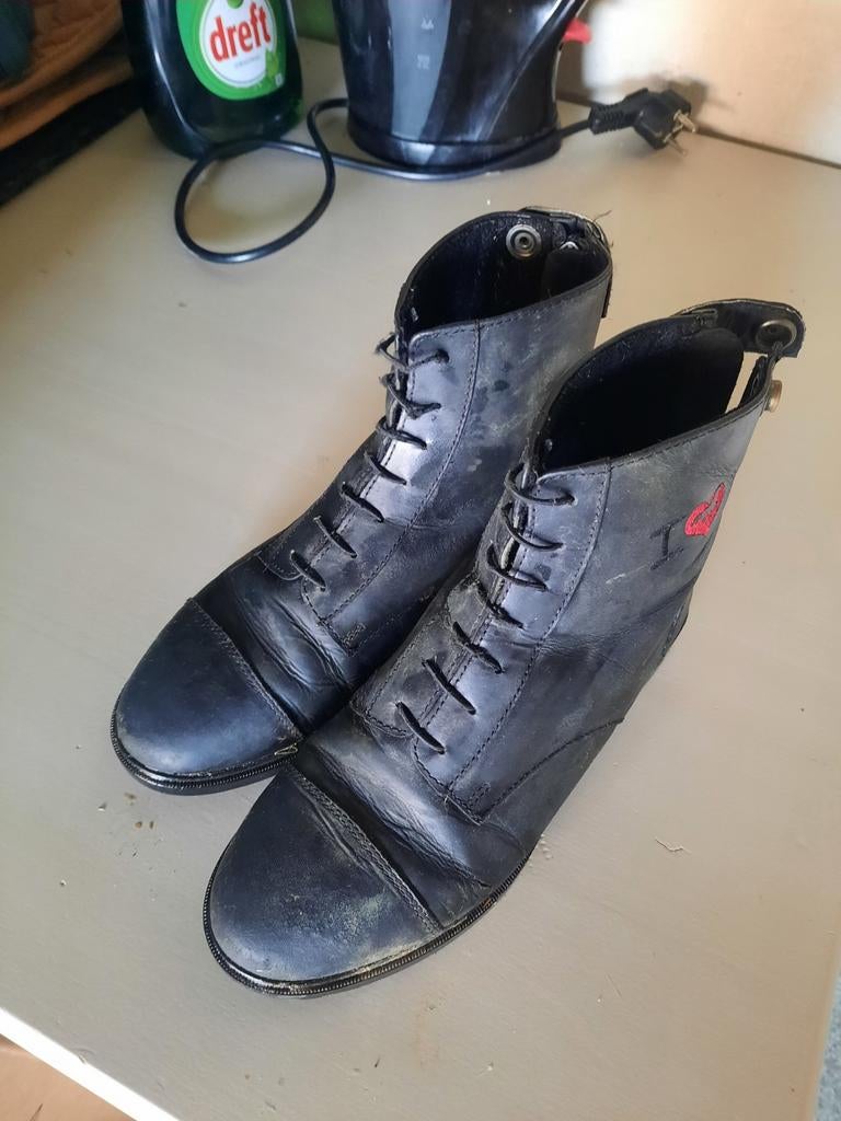Paardrijschoenen Epplejeck leder maat 35., Ophalen of Verzenden
