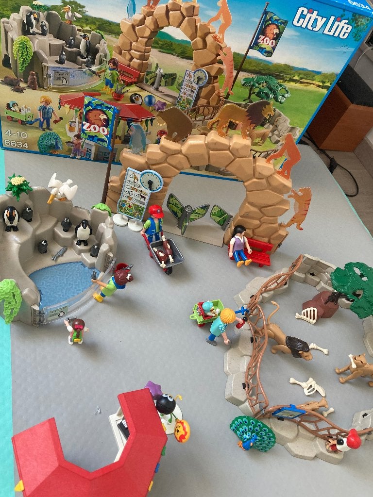 Zoo Playmobil 6634, Comme neuf, City life, Figurines, Kit complet